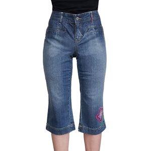 Tommy Hilfiger Vintage Embroidered Denim Capri